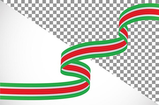 3d ribbon of the suriname flag-2