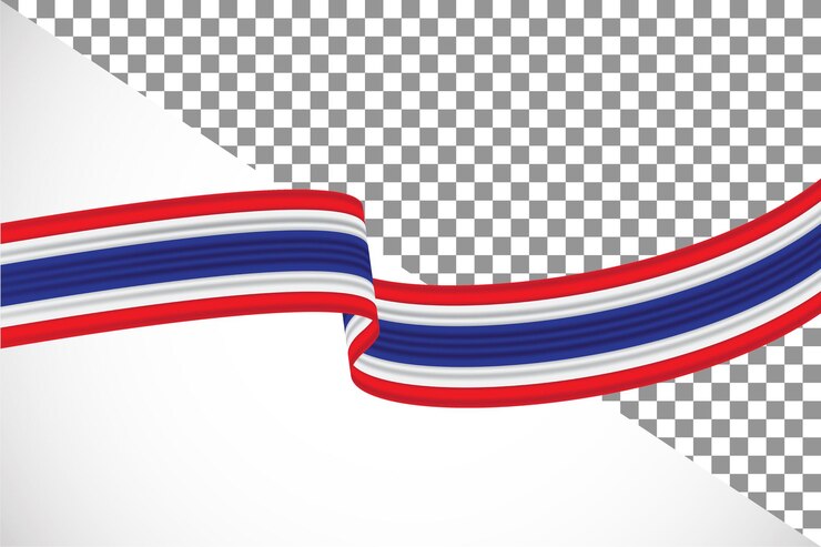 PSD タイの国旗の 3 d リボン 46