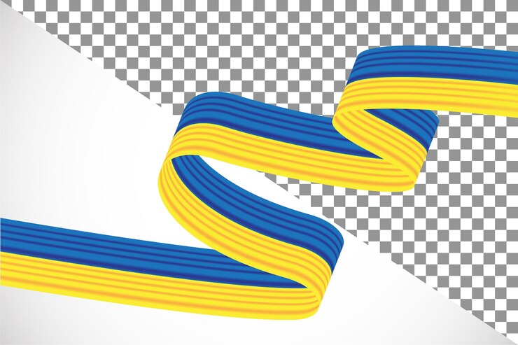 PSD 3д лента флага украины-13