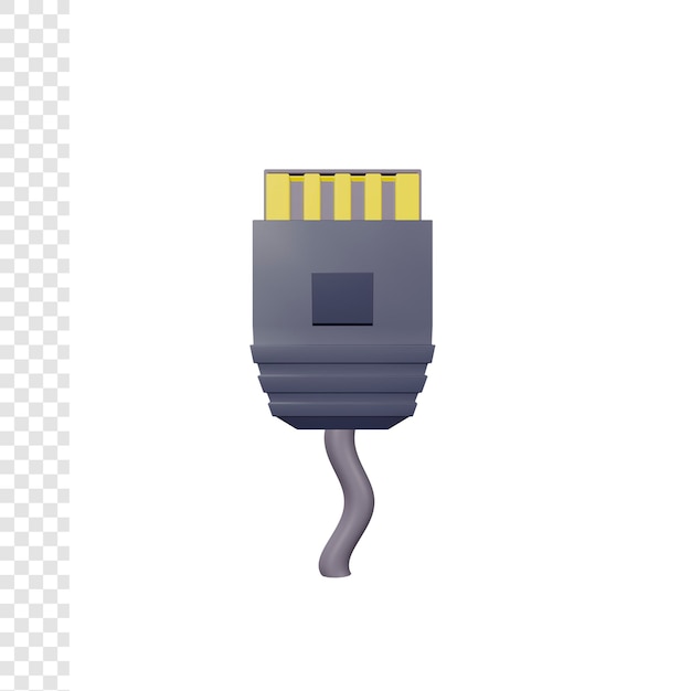 PSD 3d rj45 케이블