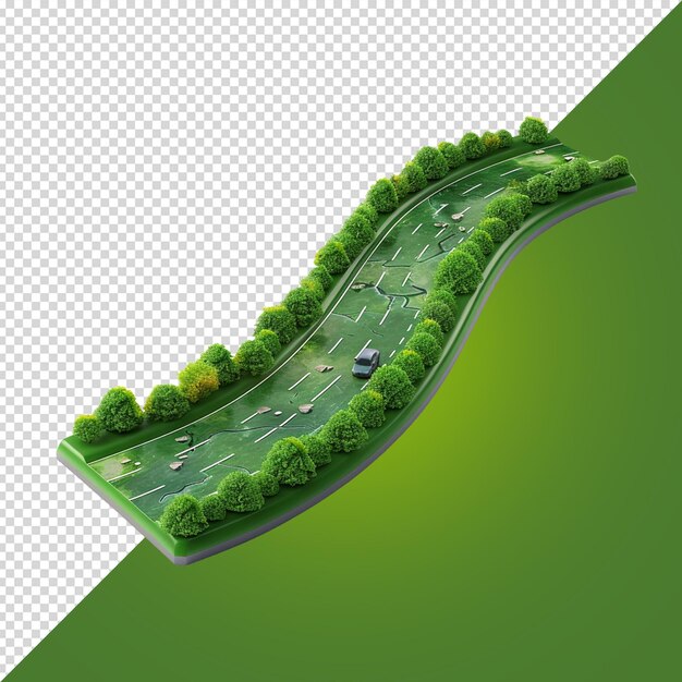 3d road isolated