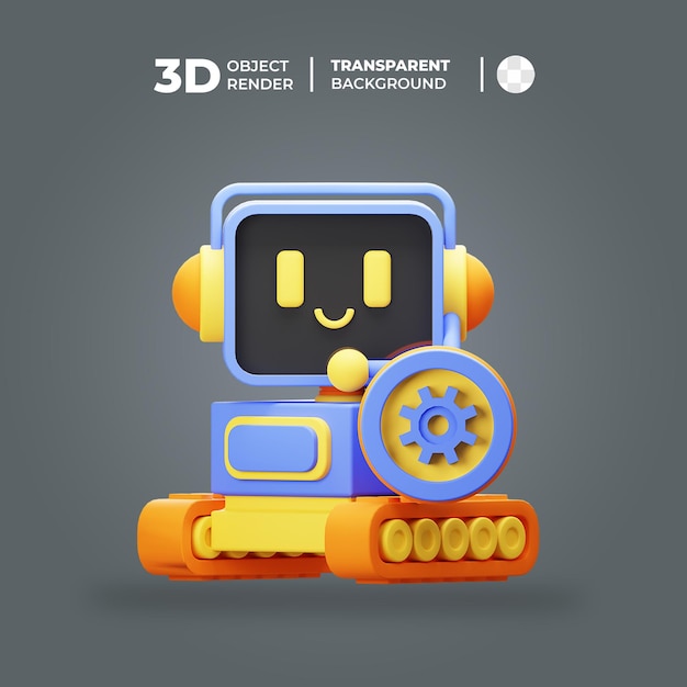 3D Robot Call Center Process