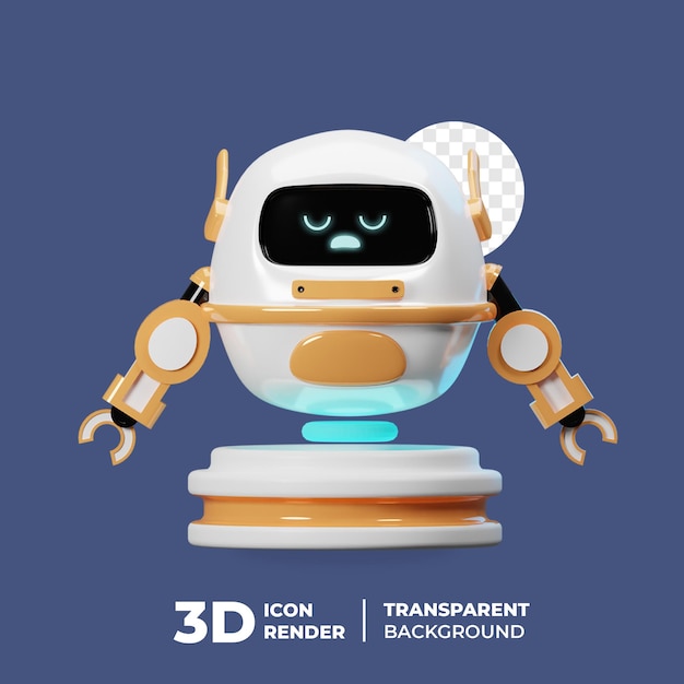 PSD 3d robot character charging