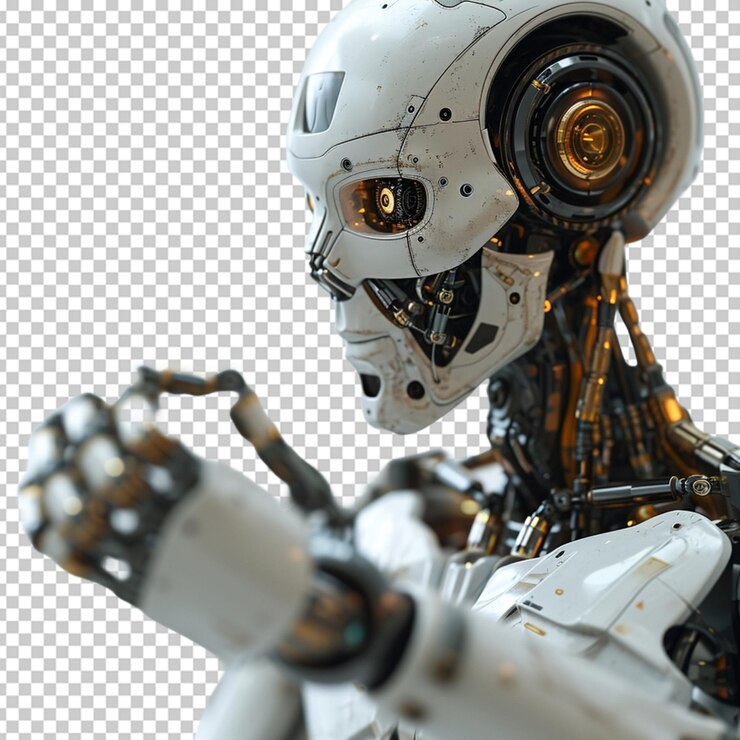 PSD 3d robot character png psd