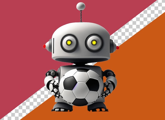 PSD 3d-robot met voetbal