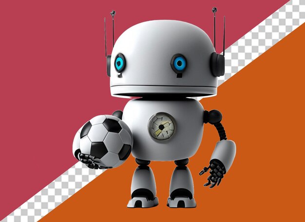 PSD 3d-robot met voetbal