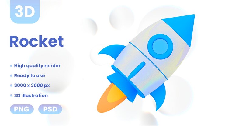 PSD 3d rocket