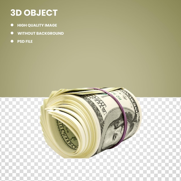 PSD 3d-rol-dollar