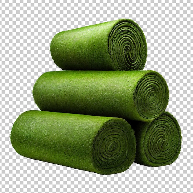 PSD 3d rolled lawn big stack