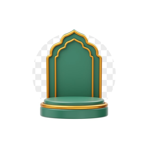 3D Ronde Podium Ramadan