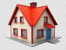 PSD 3d rood huis