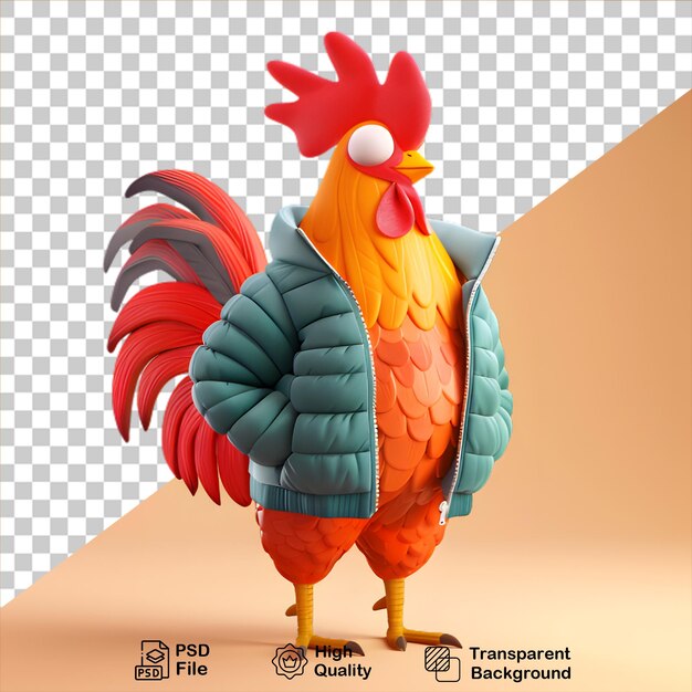 PSD 透明な背景に隔離された3dキャラクター (pngファイル)