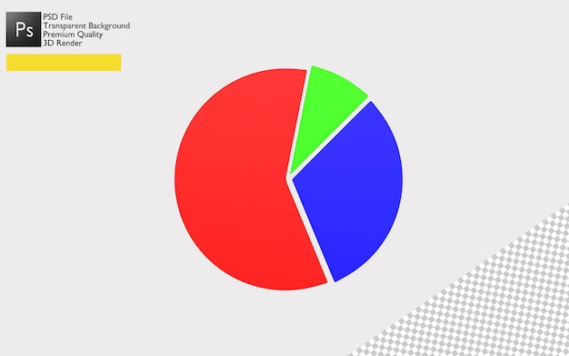 PSD 3d 원형 다이어그램 디자인