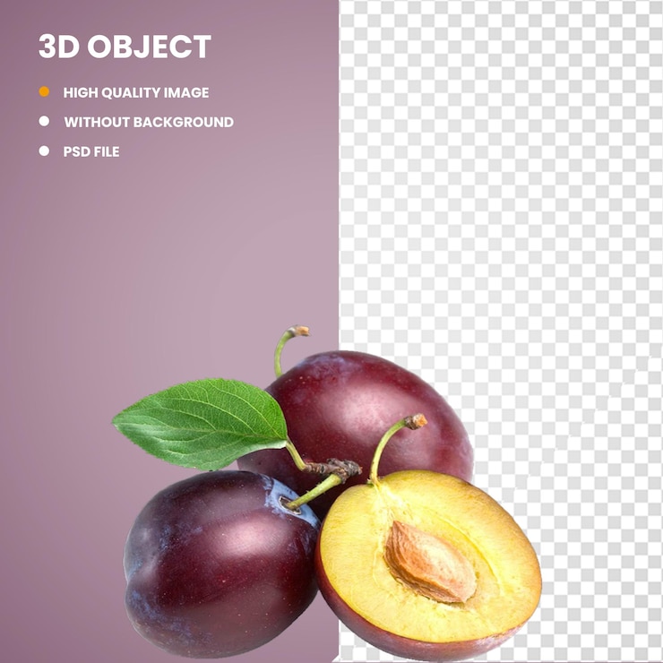 PSD 3d круглые коричневые фрукты и сок обычные сливы frutti di bosco персики фрукты и сливы и натуральные продукты a