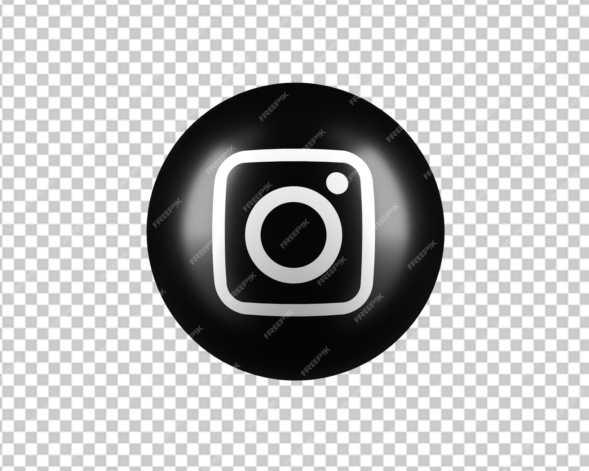 Premium PSD | 3d rounded circle instagram logo