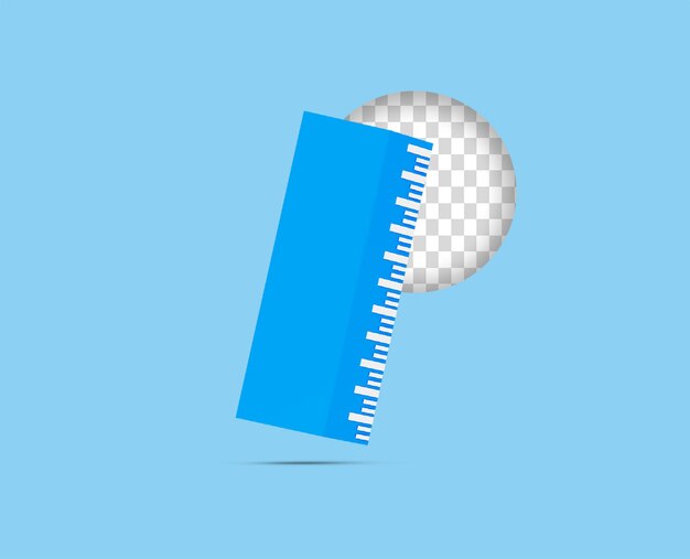 3d ruler icon