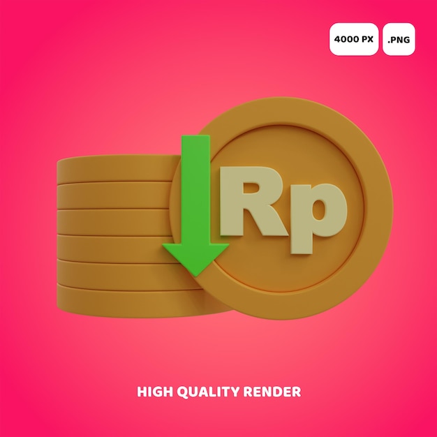 PSD 3d rupiah coin payment