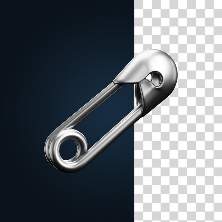 PSD иллюстрация 3d-закрытия с защитными штифтами