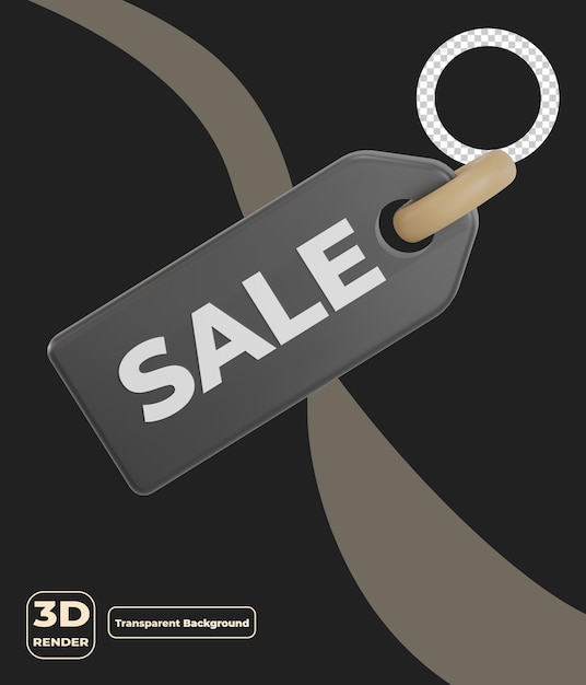 3d sale tag black friday