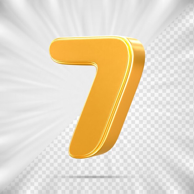 3d sales discount nummer 7 percentage prijs tag voor discount sale promotie concept door 3d render