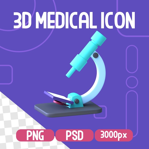 PSD 3d samodzielna medyczna ikona render ilustracja