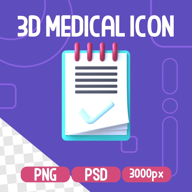 3d Samodzielna Medyczna Ikona Render Ilustracja