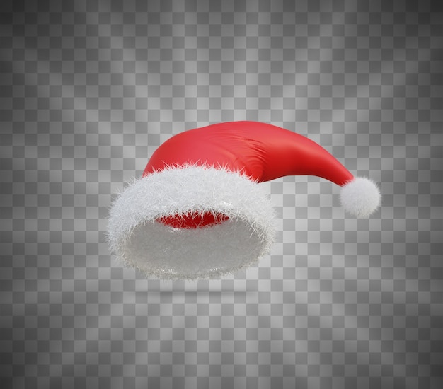 PSD 3d santa hat for christmas