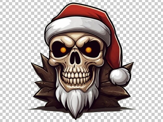 PSD 3d santa skull