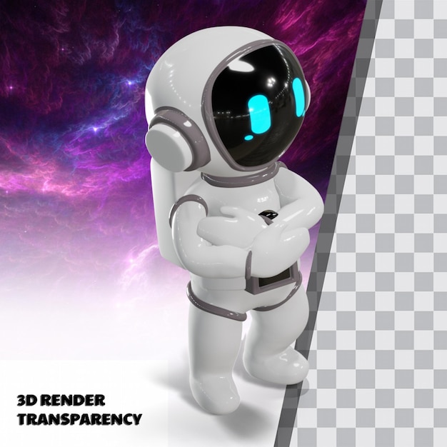 PSD 3d schattige astronaut