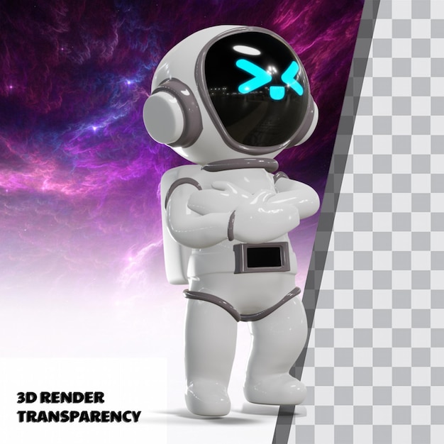 3d schattige astronaut