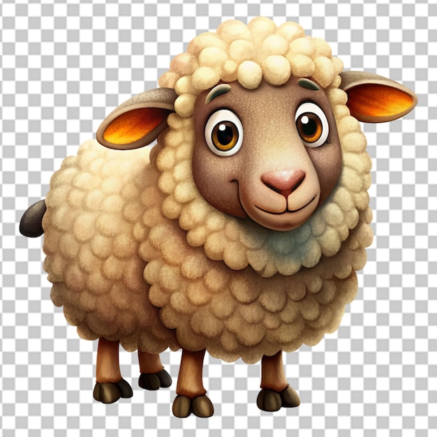 PSD 3d schattige schapen clipart png