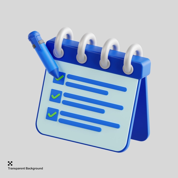 PSD 3d-schema met pen