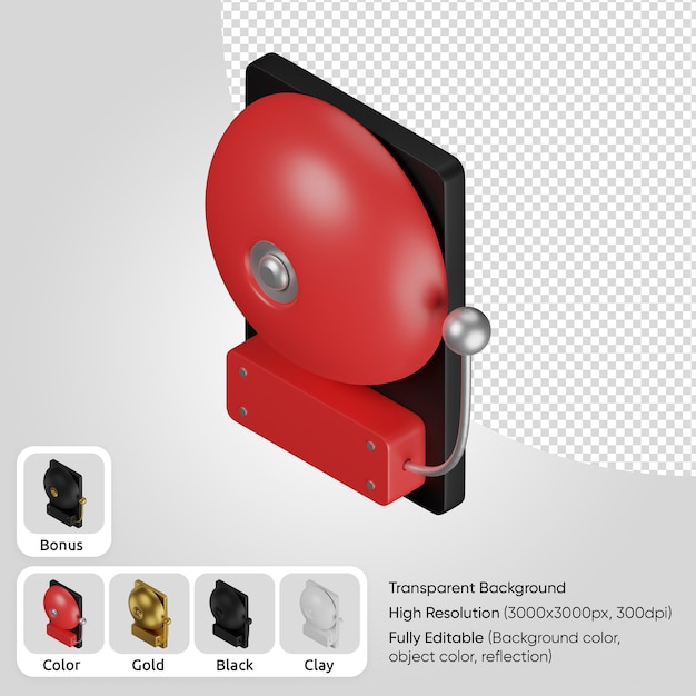 PSD 3d school bell