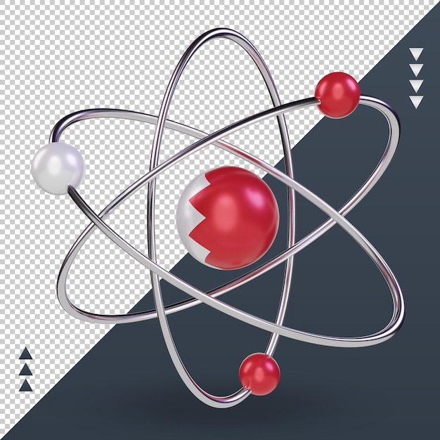 3d 과학의 날 바레인 플래그 렌더링 전면보기