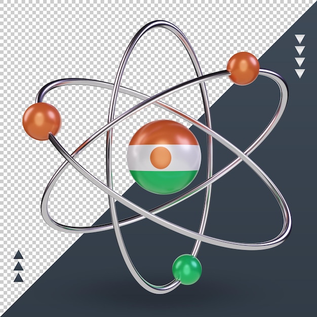 3d science day niger flag rendering front view