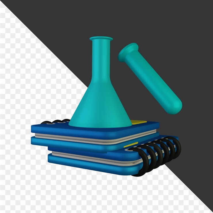PSD 3d 과학 일러스트레이션