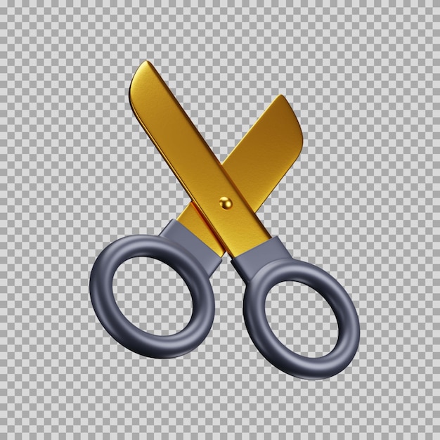 PSD 3d scissor dynamic premium icon