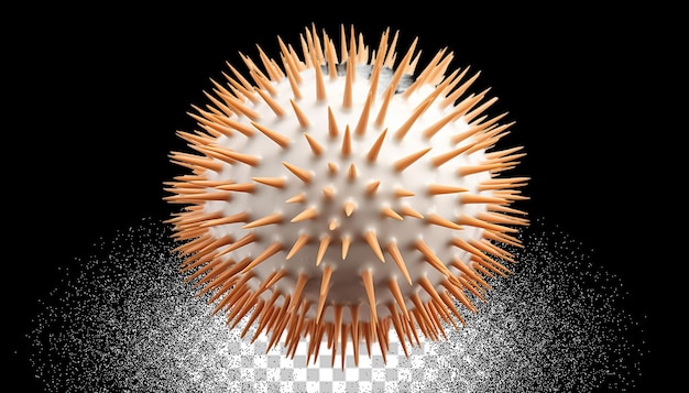 3d sea urchin png transparent