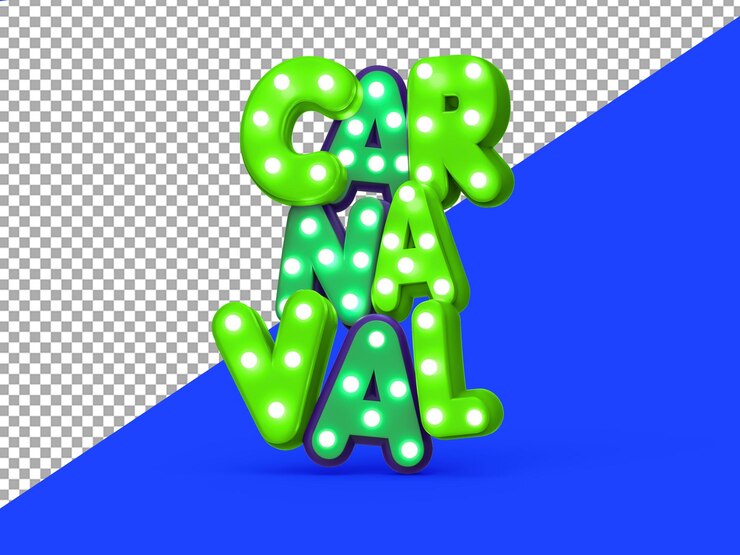 PSD 3d seal karnawał folia render brazil