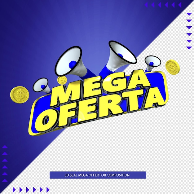 PSD 3d seal mega oferta