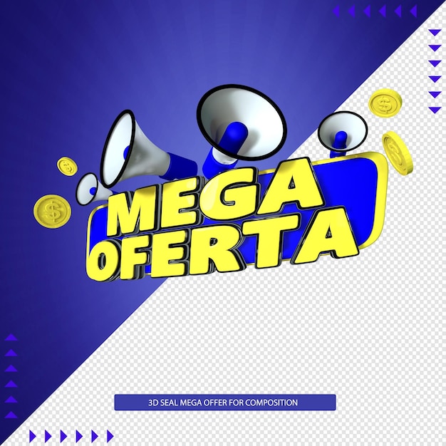 PSD offerta mega sigillo 3d