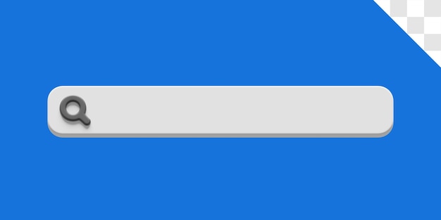 PSD 3d検索バーのデザイン