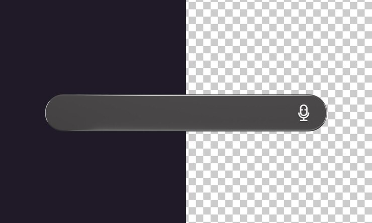 PSD 3d search bar isolated