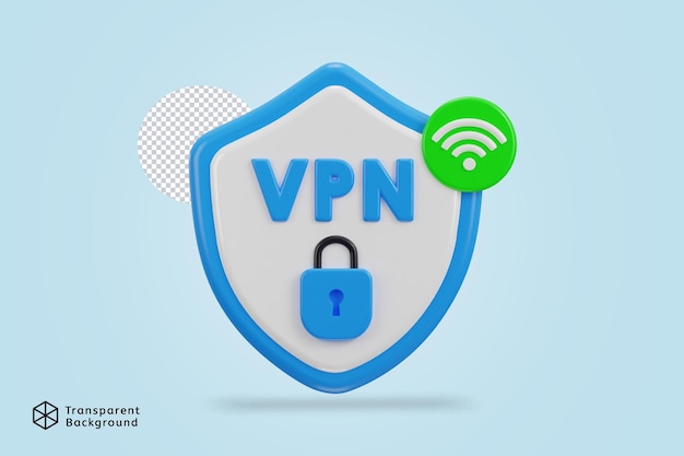 PSD 3d セキュア vpn パッドロック アイコン ベクトル イラスト