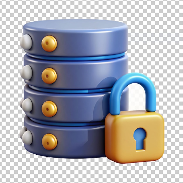 PSD 3d security icon