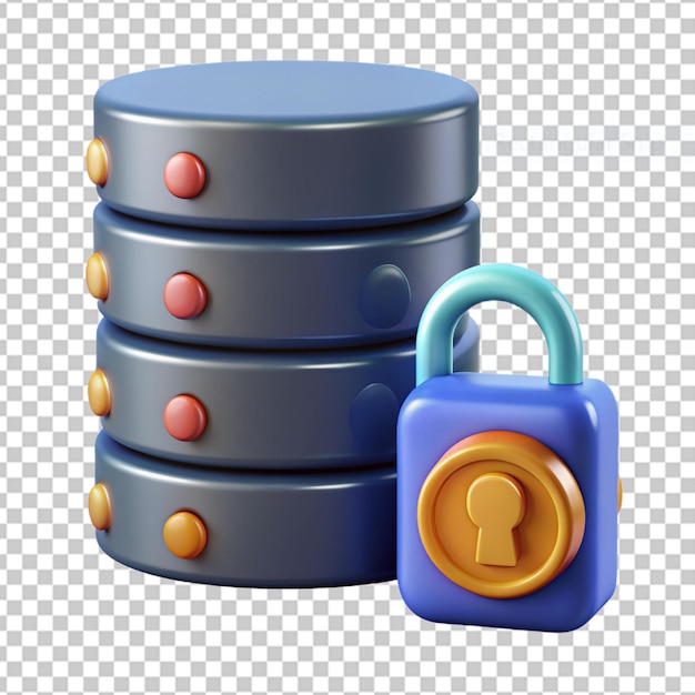 PSD 3d security icon