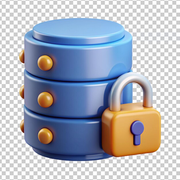 PSD 3d security icon