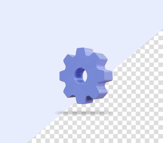 3d setting rendering icon