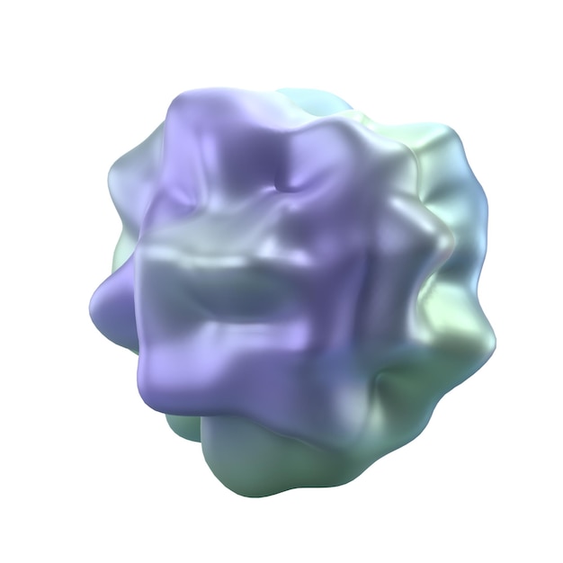 3d shape Abstract liquid with spherical element realistic illustration of fluid substance Trendy
