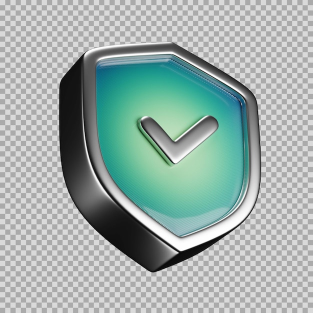 PSD 3d sheild dynamic color icon